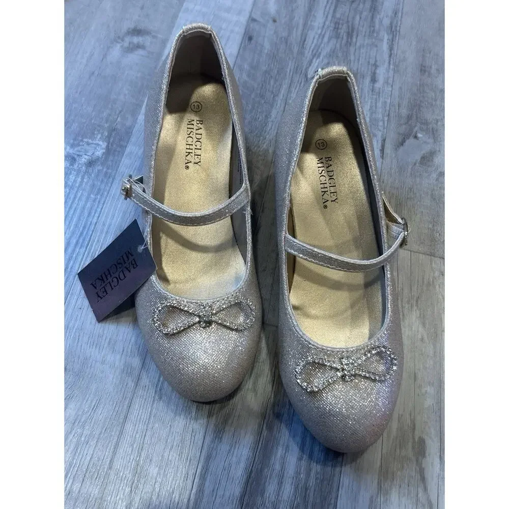 Badgley Mischka Girls Dress Shoes Size 13